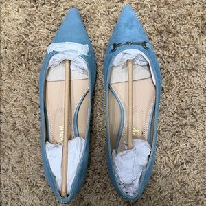 Sam Edelman Nori Blue Suede Flats